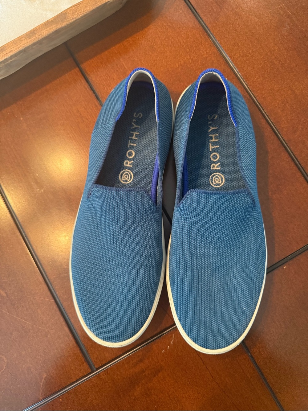Rothy's Teal Original Slip-On Sneakers - Women's